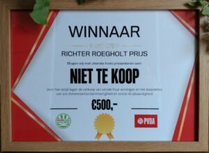 Actiegroep Niet Te Koop wint Richter Roegholtprijs